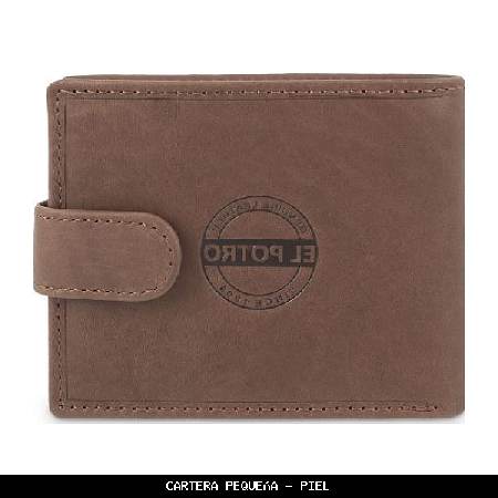 Cartera pequeña en piel color habana - el potro