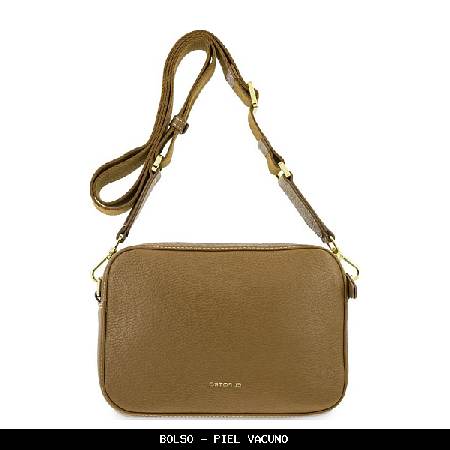 Bolso en piel color color cuero - el potro