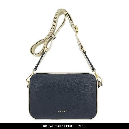 Bolso bandolera en Piel color Blanco - El Potro