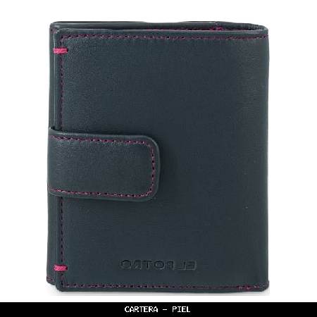 Cartera en Piel color Azul - El Potro