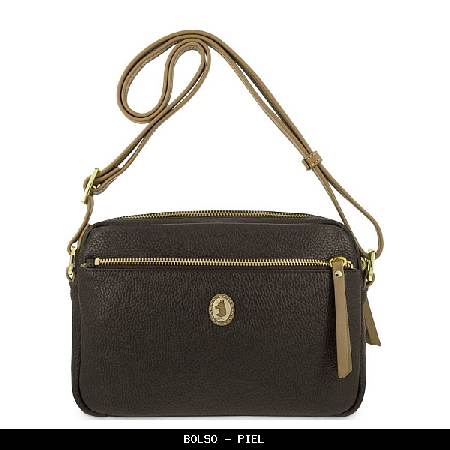 Bolso en piel color marrón - el potro