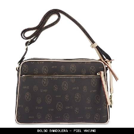 Bolso bandolera en Piel color Marrón - El Potro