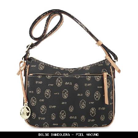 Bolso bandolera en Piel color Negro - El Potro