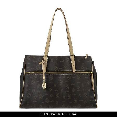 Bolso caperta en Lona color Marrón - El Potro