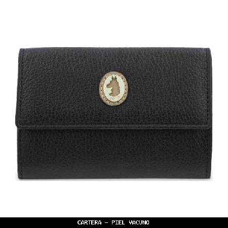 Cartera en Piel color Negro - El Potro