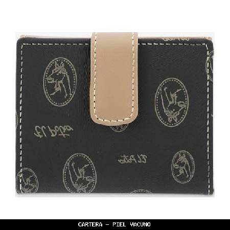 Cartera en piel color negro - el potro