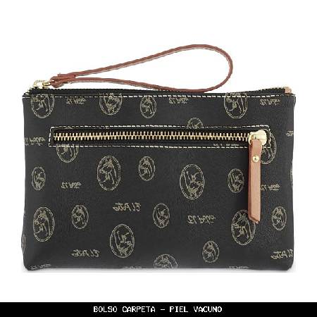 Bolso carpeta en Piel color Negro - El Potro