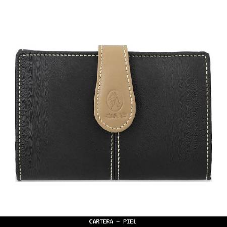Cartera en piel color negro - el potro