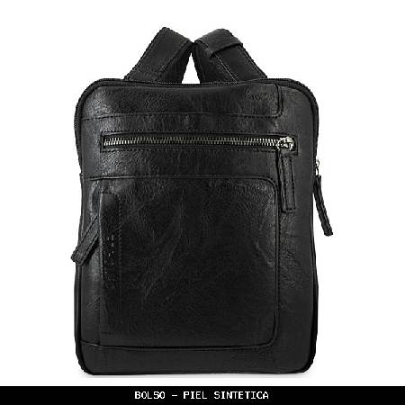 Bolso en Simil Piel color Negro - El Potro