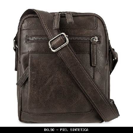 Bolso en simil piel color marrón - el potro