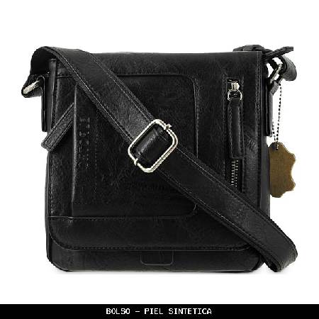 Bolso en Simil Piel color Negro - El Potro