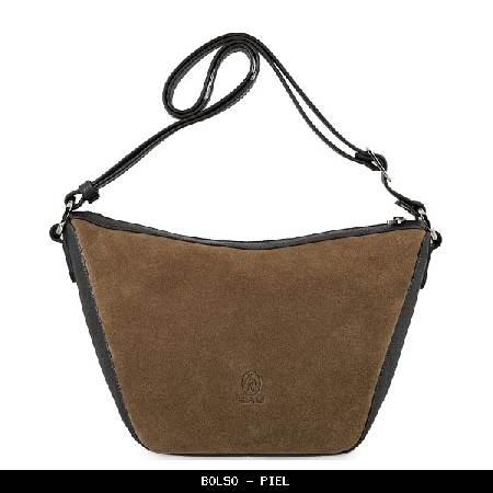 Bolso en Piel color Topo - El Potro