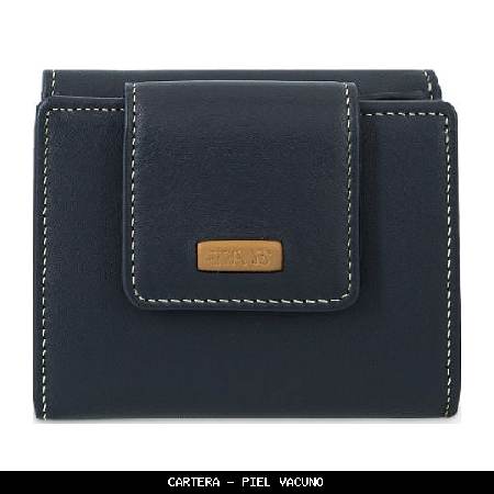 Cartera en Piel color Azul - El Potro