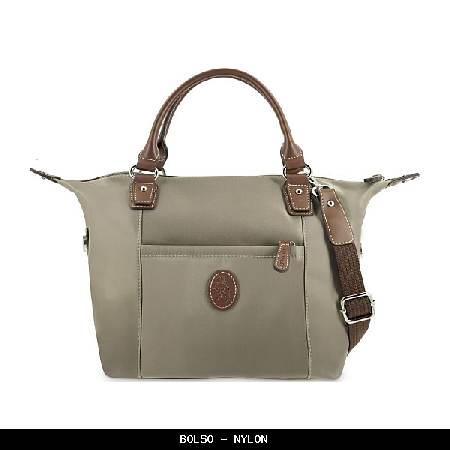 Bolso en Nylon color Taupe - El Potro