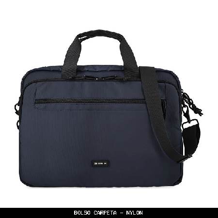 Bolso carpeta en Nylon color Azul - El Potro