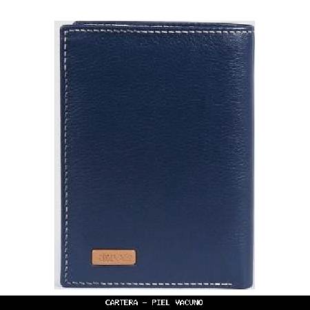 Cartera en Piel color Azul - El Potro