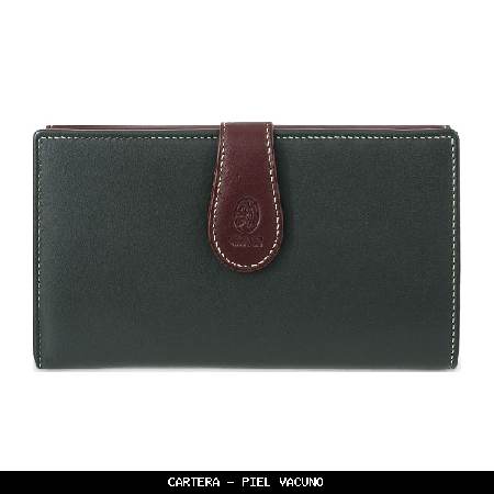 Cartera en Piel color Verde - El Potro