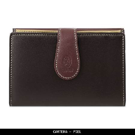 Cartera en piel color marrón - el potro