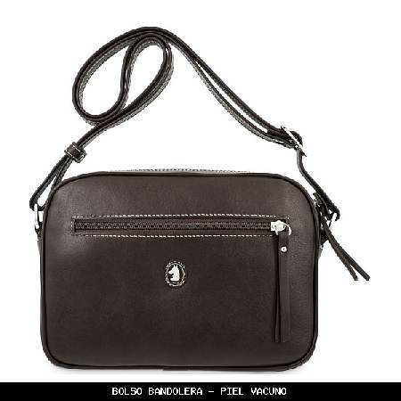 Bolso bandolera en Piel color Marrón - El Potro