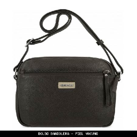 Bolso bandolera en Piel color Marrón - El Potro