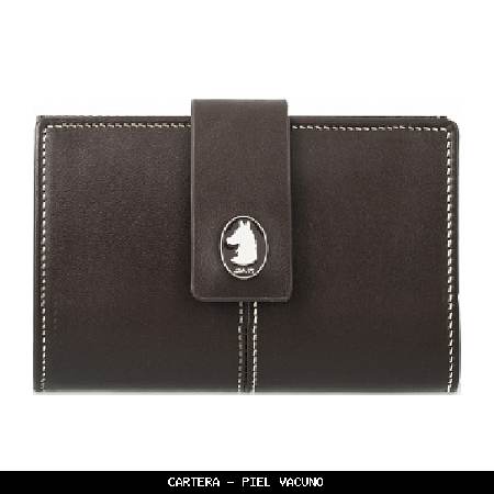 Cartera en piel color marrón - el potro