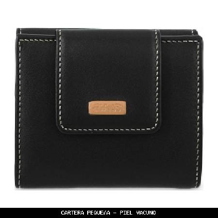 Cartera pequeña en Piel color Negro - El Potro