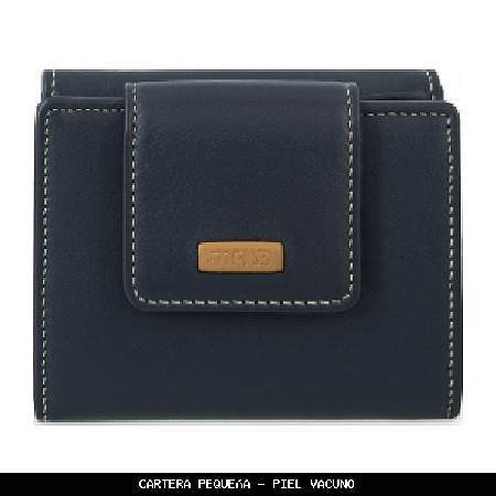 Cartera pequeña en Piel color Azul - El Potro