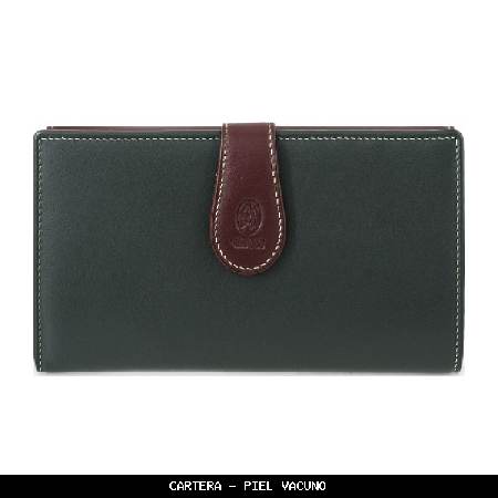 Cartera en Piel color Verde - El Potro