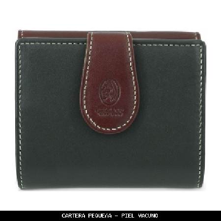 Cartera pequeña en piel color verde - el potro