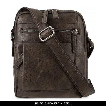 Bolso bandolera en Piel color Marrón - El Potro