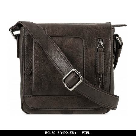 Bolso bandolera en Piel color Marrón - El Potro