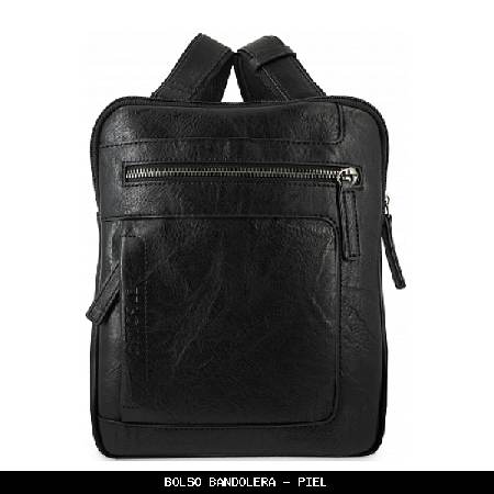 Bolso bandolera en Piel color Negro - El Potro