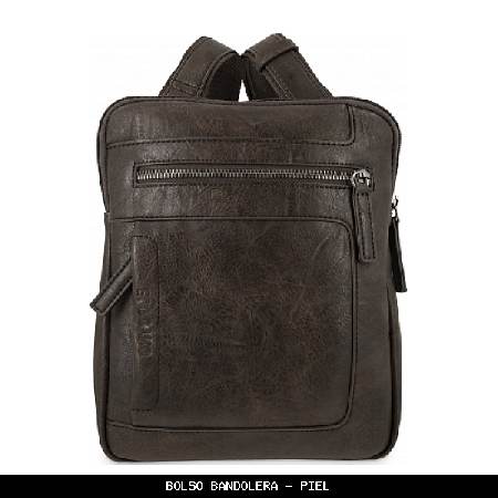 Bolso bandolera en Piel color Marrón - El Potro