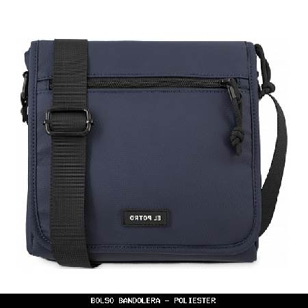 Bolso bandolera en Poliéster color Azul - El Potro