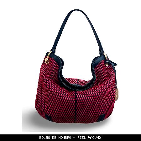 Bolso de hombro en piel color blanco - barada